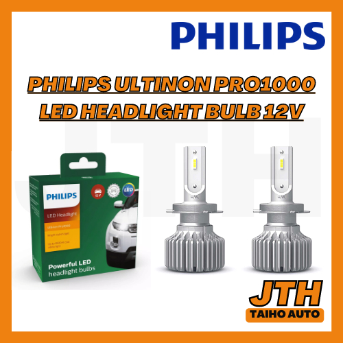 TAIHOAUTO Philips Ultinon Pro1000 LED 6500k Healight Bulb 12V H1