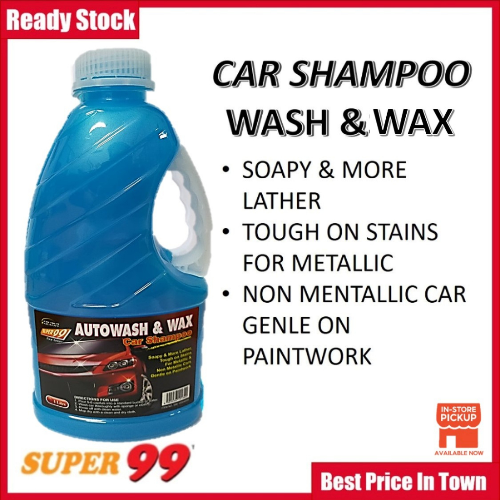 SUPER 99 Autowash And Wax Car Shampoo And Wax Shampoo Kereta Sabun Cuci