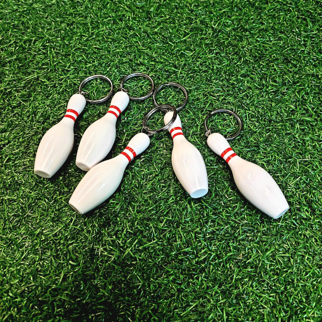 Mini Bowling Simulation Keychain Ring Pendant Sports Ornaments Fan ...