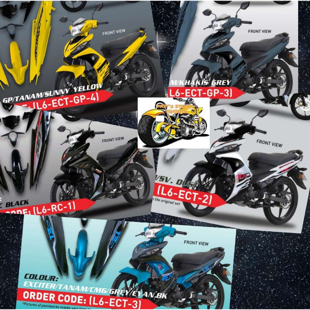 VELOZI FULLBODY COVER SET LC135 V4/ V5/ V6/ V7 EXCITER NEW/ EXCITER ECT