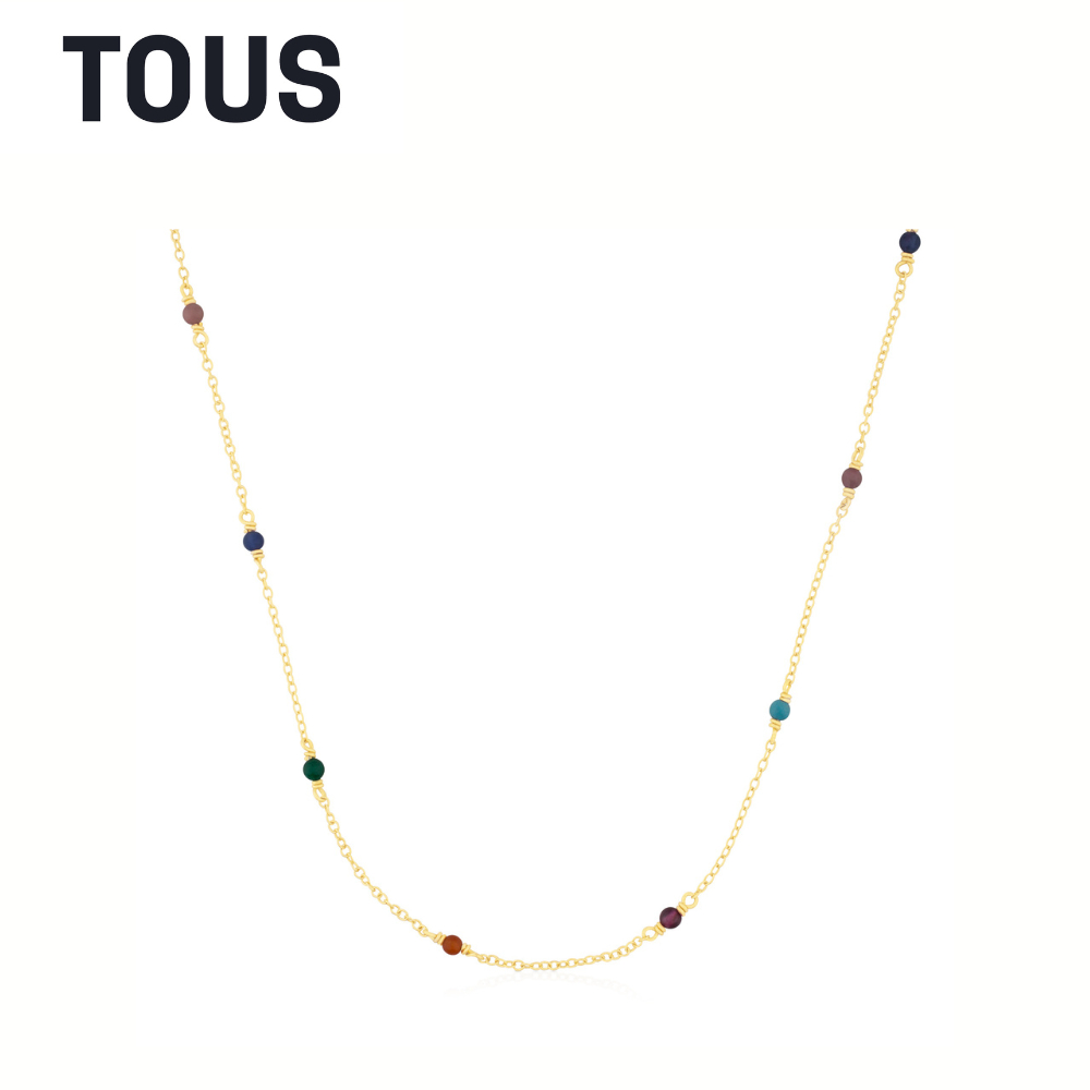 TOUS Vermeil Silver Super Power Necklace with Gemstones | Shopee Malaysia