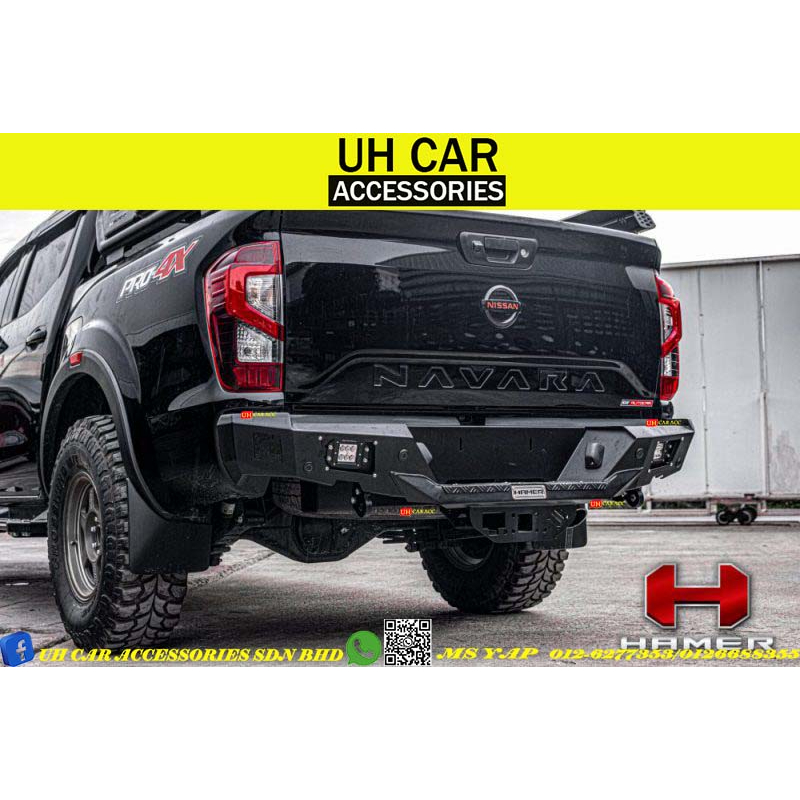 NISSAN NAVARA NP300 PRO4X HAMER REAR BUMPER BULL BAR Shopee Malaysia