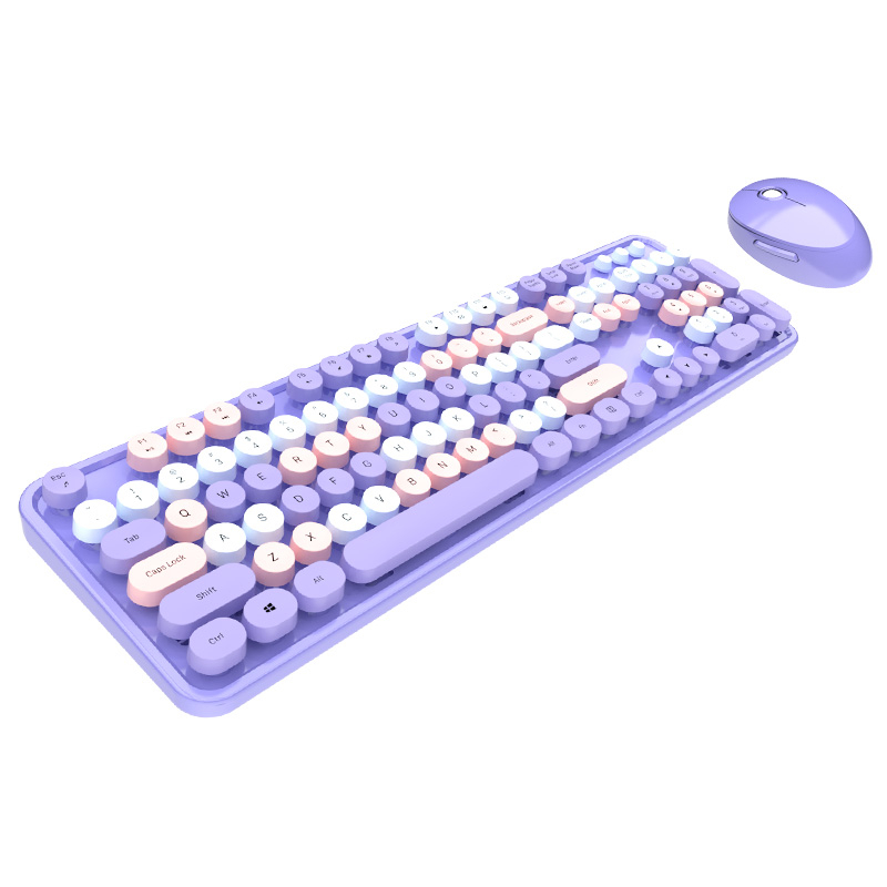 MOFII Sweet Wireless Keyboard Mouse Set Office PC Typo Gift Laptop ...