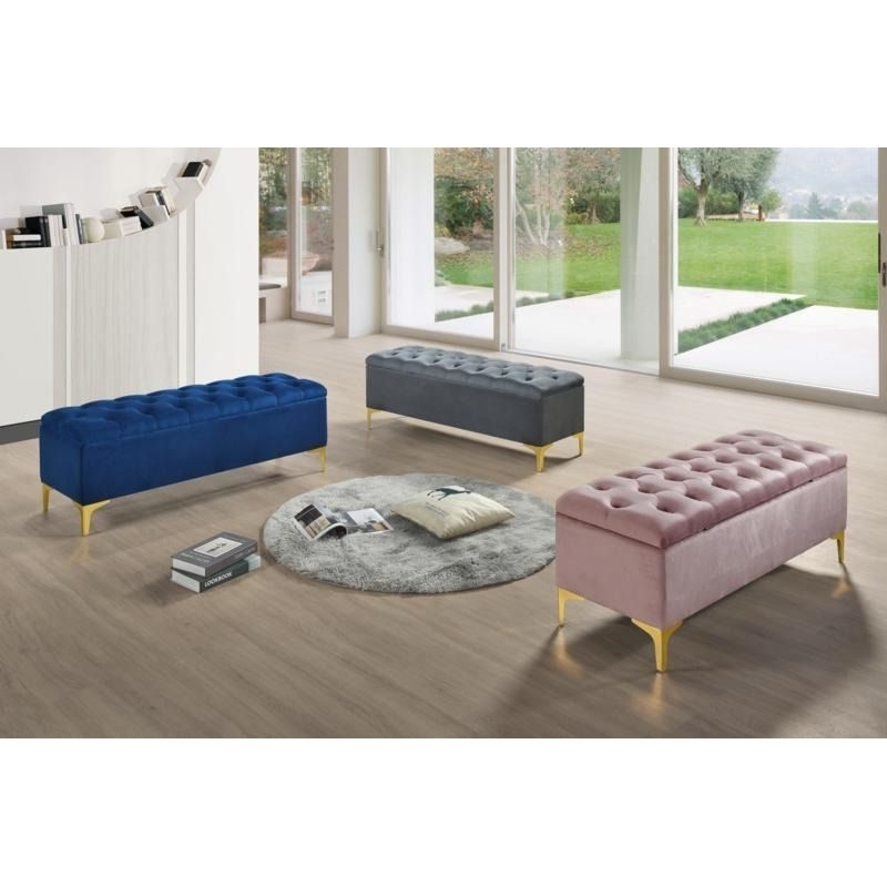 MIKA 4FT Storage Bench Stool /Ottoman Stool /Storage Bench | Shopee ...