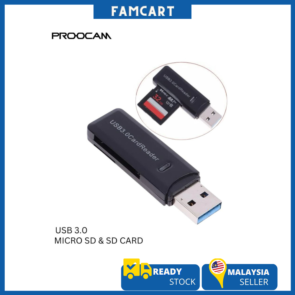  ready stock proocam rr 30 memory card 3 0 high speed tf sd micro card