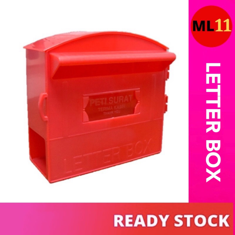 PVC Post Letter Box / Plastic Mail Box / Peti Surat Plastik / Mailbox