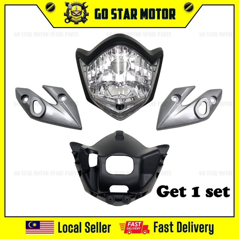 YAMAHA FZ150I FZ150 FZ 150 V2 DIAMOND Headlamp Head Lamp Full Set Front ...