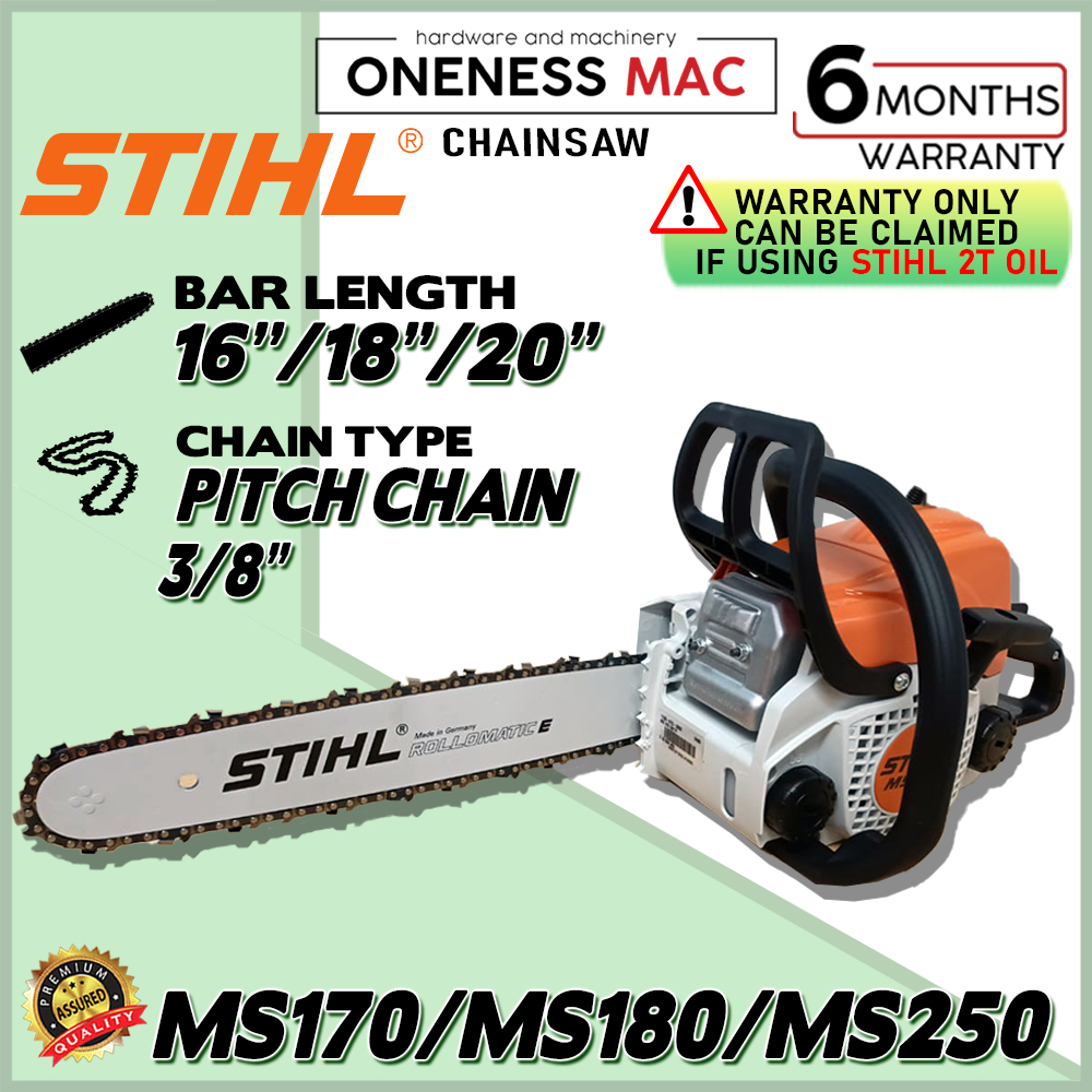 Stihl ms250 deals 16 inch bar