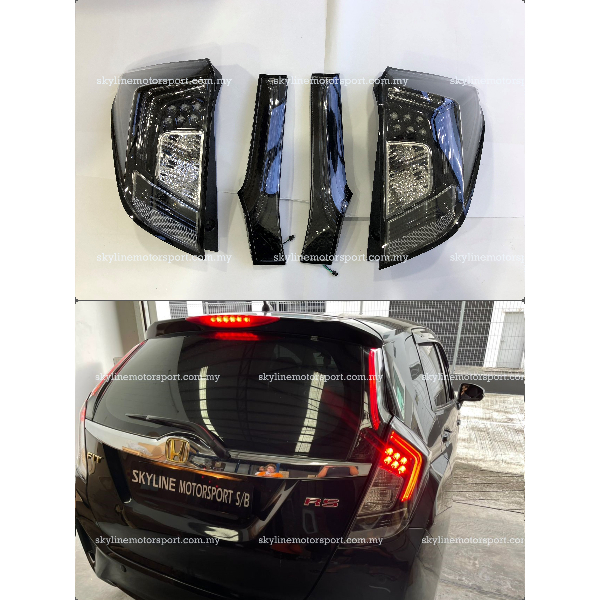 Honda Jazz GK GK5 RS Led Tail Lamp Led JDM Black 2014 2015 2016 2017