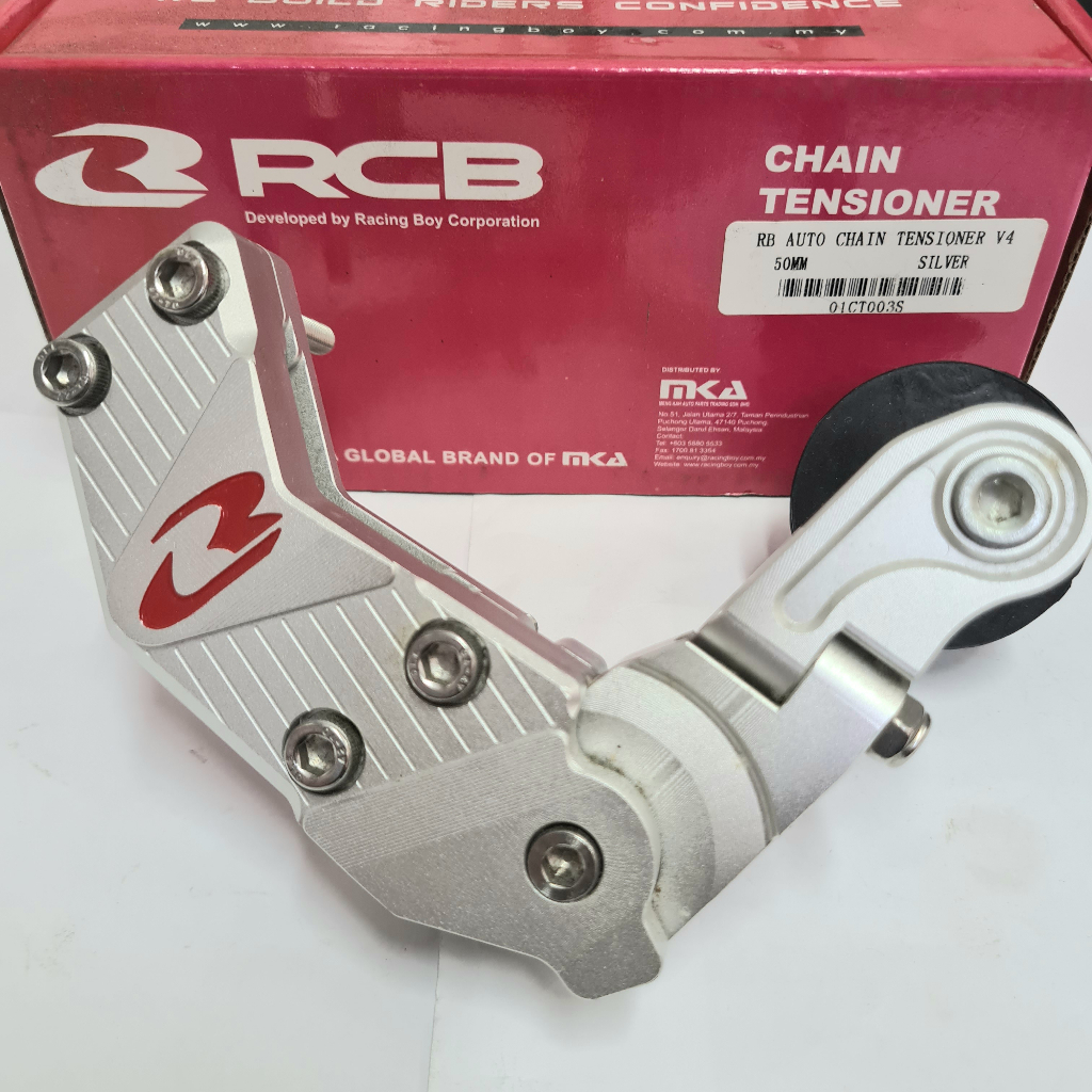 RCB RACING BOY AUTO CHAIN TENSIONER V4 50MM SILVER Shopee Malaysia