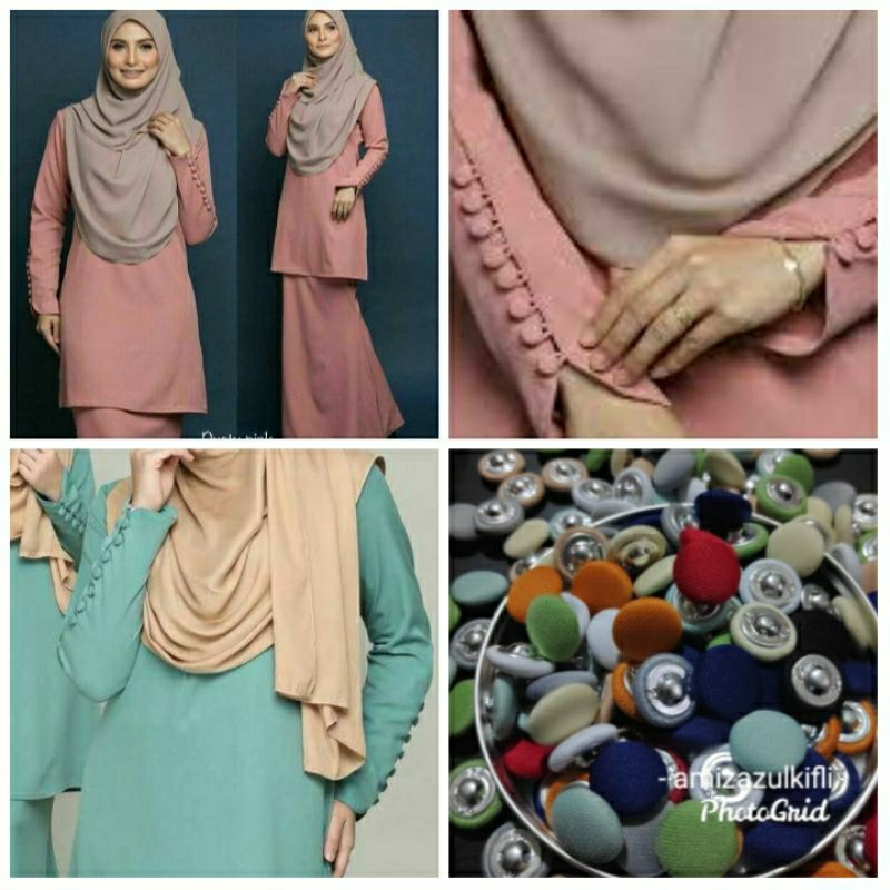 Butang leper butang flat butang balut baju kurung | Shopee Malaysia