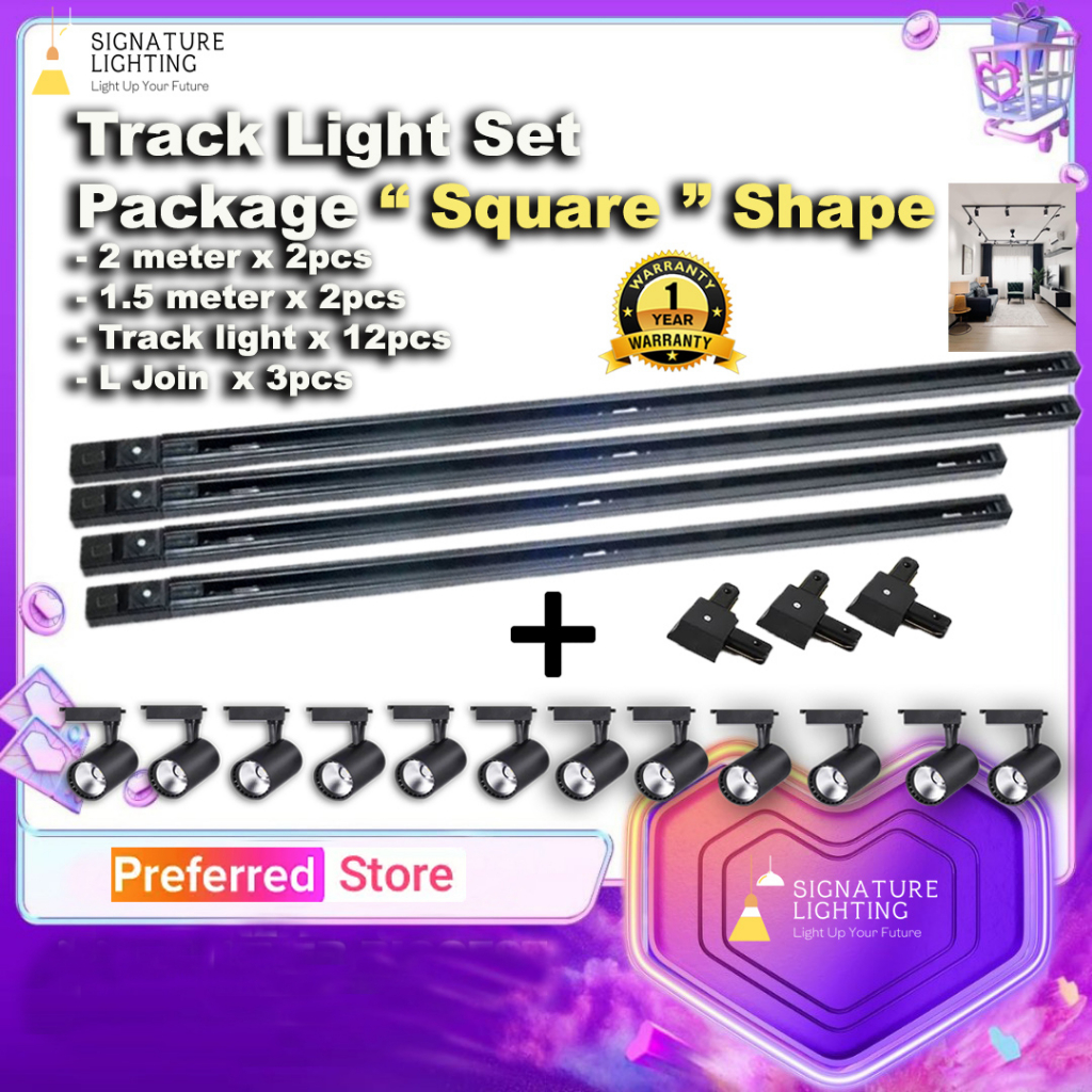 Track light Led With Rail Track [ Set 
