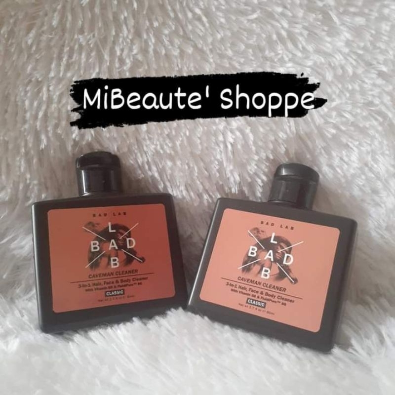 Bad Lab Caveman Cleaner 3 in 1 Hair Face and Body Cleaner Lean, Mean