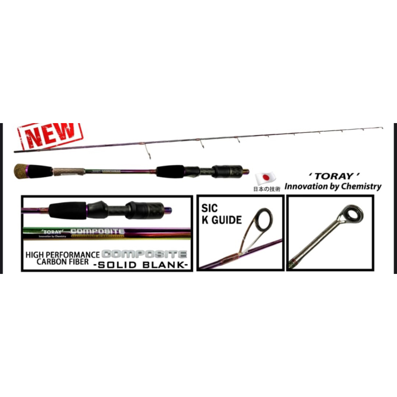 Maguro Japan Upsurge Storm UL ultralight Light Jigging Solid Carbon ...
