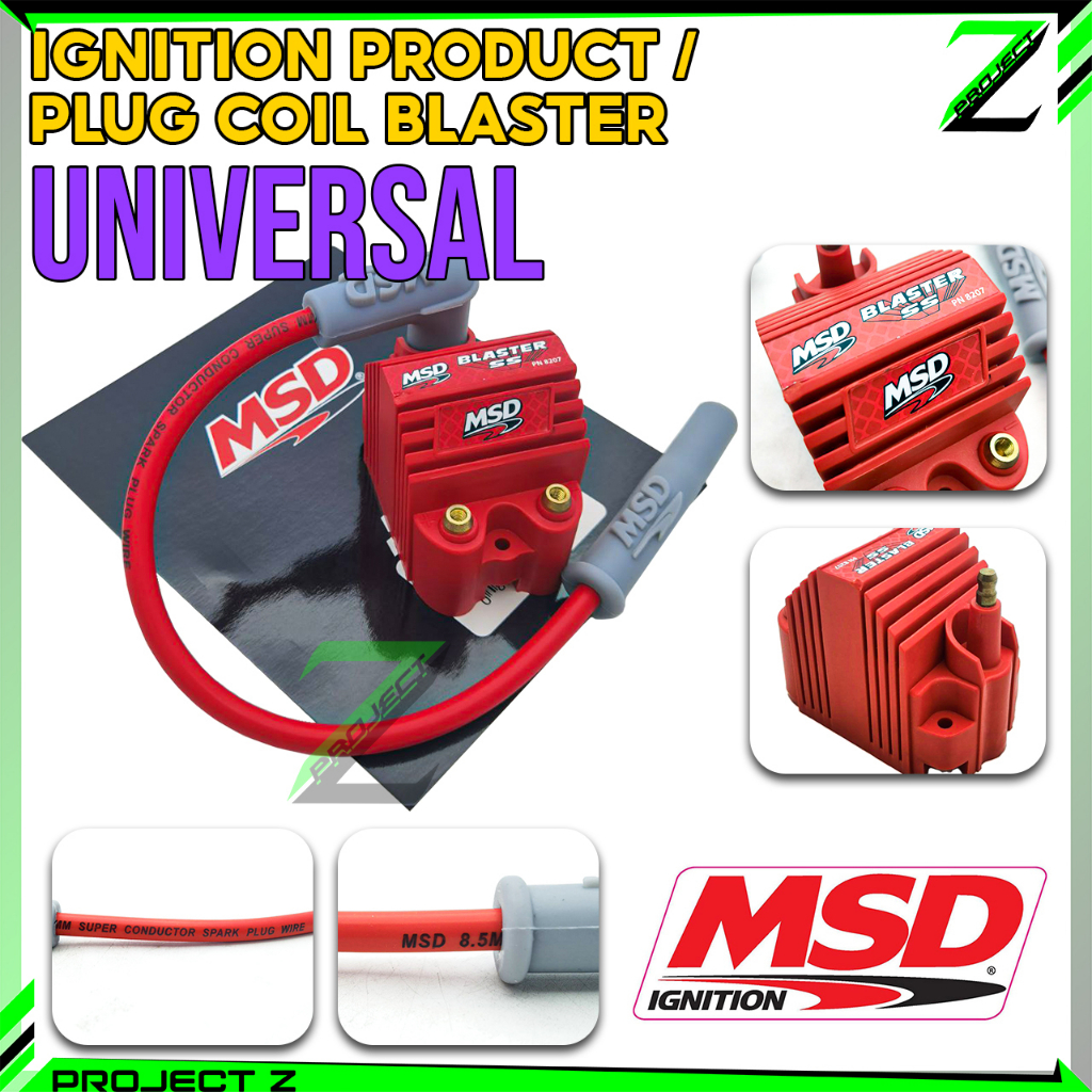 Original Japan MSD 1 SET UNIVERSAL PLUG COIL BLASTER WITH MSD IGNITION