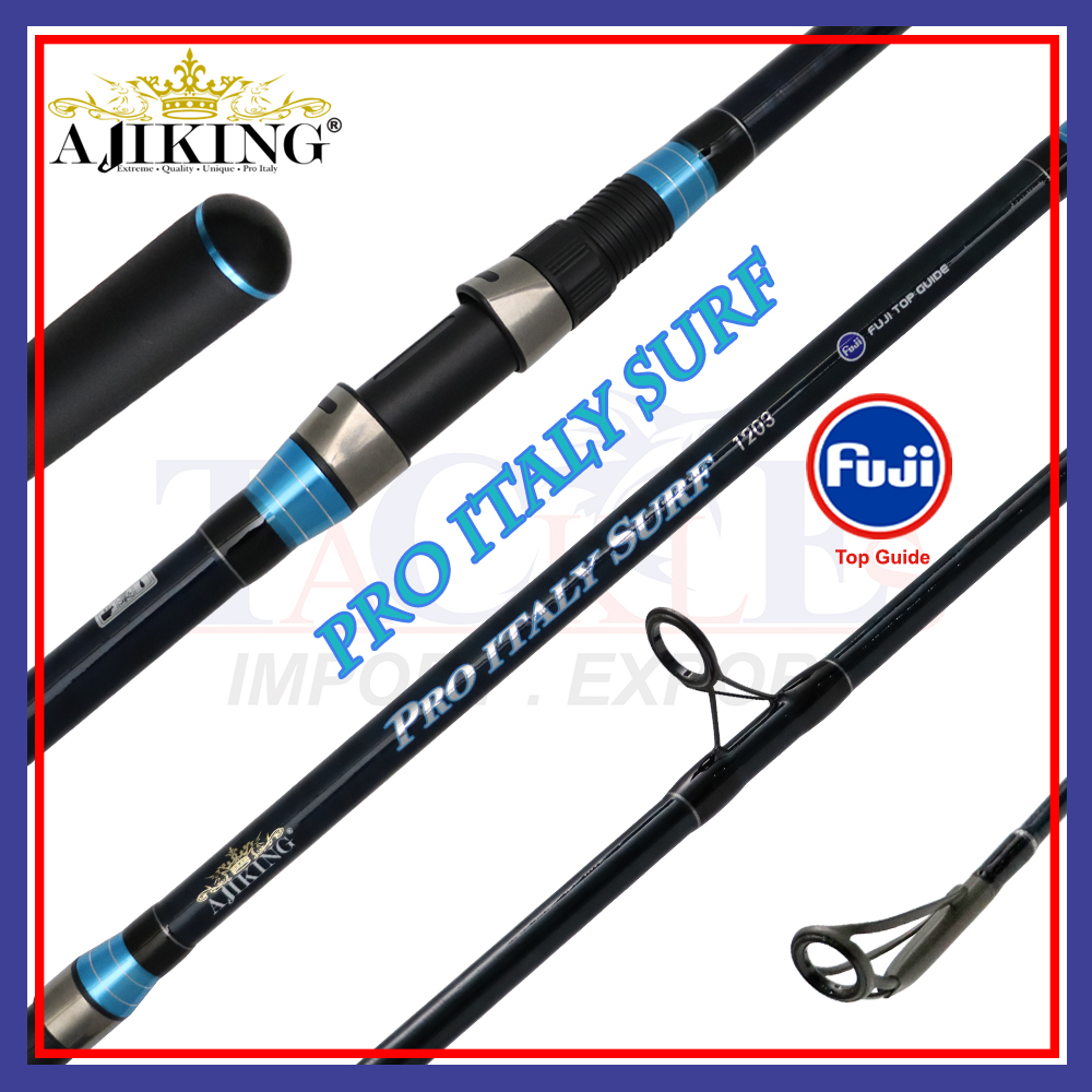 12ft -15ft Ajiking Pro Italy Surf FUJI TOP GUIDE Fishing Surf Rod
