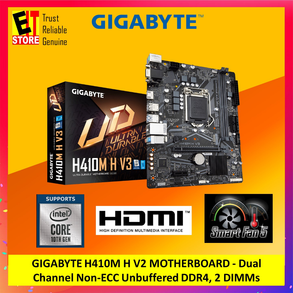 GIGABYTE H410M H V2 / H510M H V2 INTEL H410 CHIPSET MICRO ATX ...