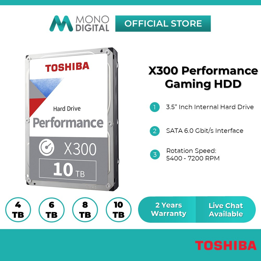 Toshiba X300 14TB Performance Gaming Internal Hard Drive 7200 RPM