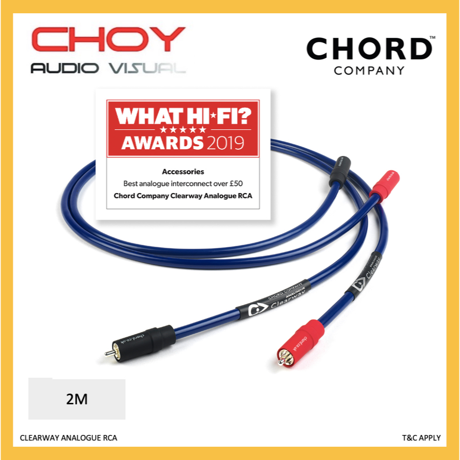 Chord Clearway Analogue RCA Cable (2m) Shopee Malaysia