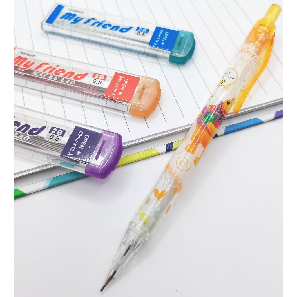 [Box of 24pcs] My friend 2B Color Pencil Lead 0.5mm 彩色笔芯 Warna Pensil