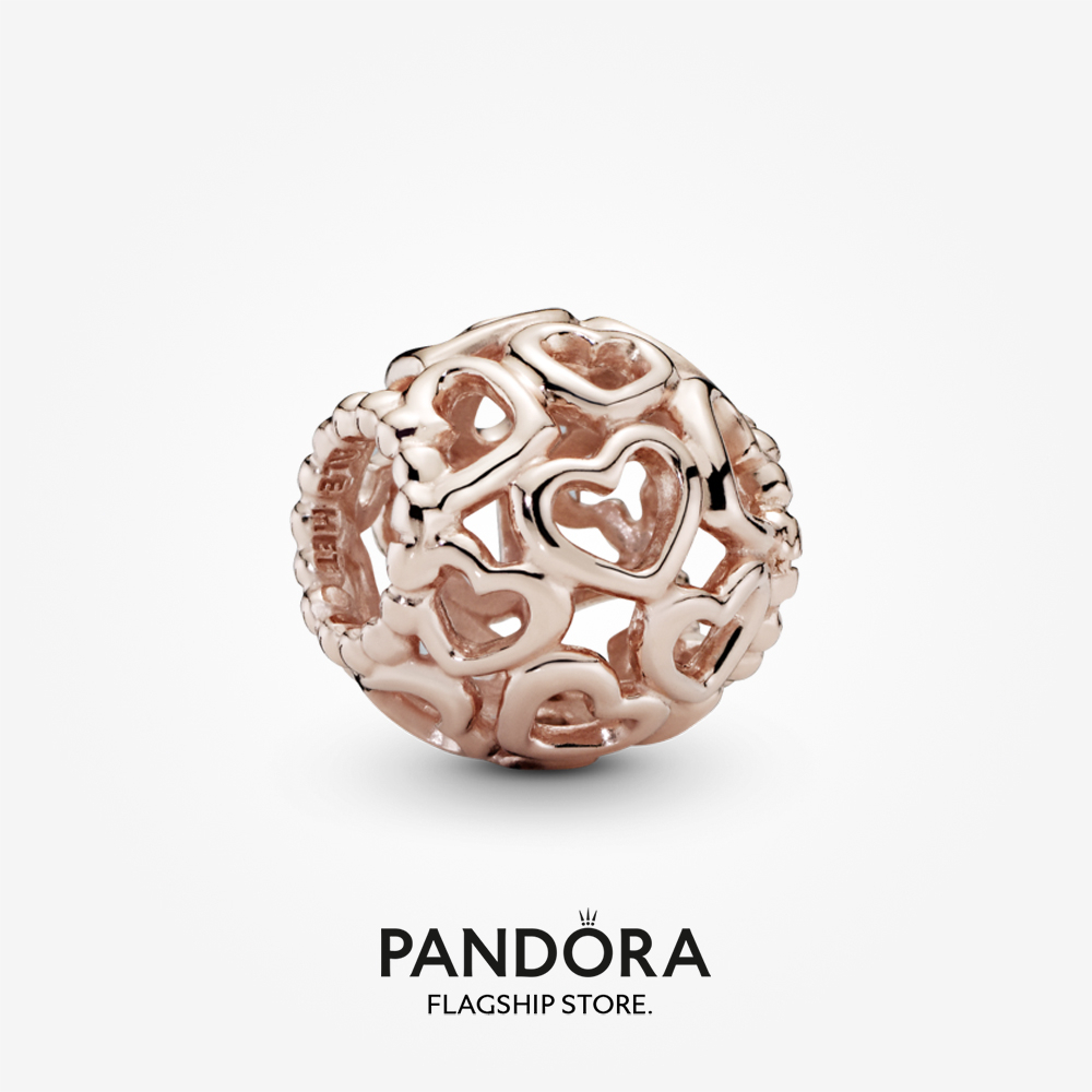 Pandora 14K Rose Gold Plated Open Your Heart Charm Shopee Malaysia