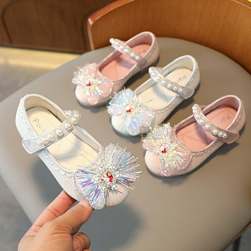 PJ29 YNQ670 Baby Girls Shoes Kids Girl Pearl Non Slip Soft Soles Bean Shoes Princess Shoes Shopee Malaysia