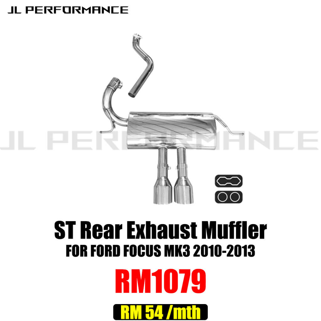 ST Rear Exhaust Muffler Ford Focus MK3 Shopee Malaysia
