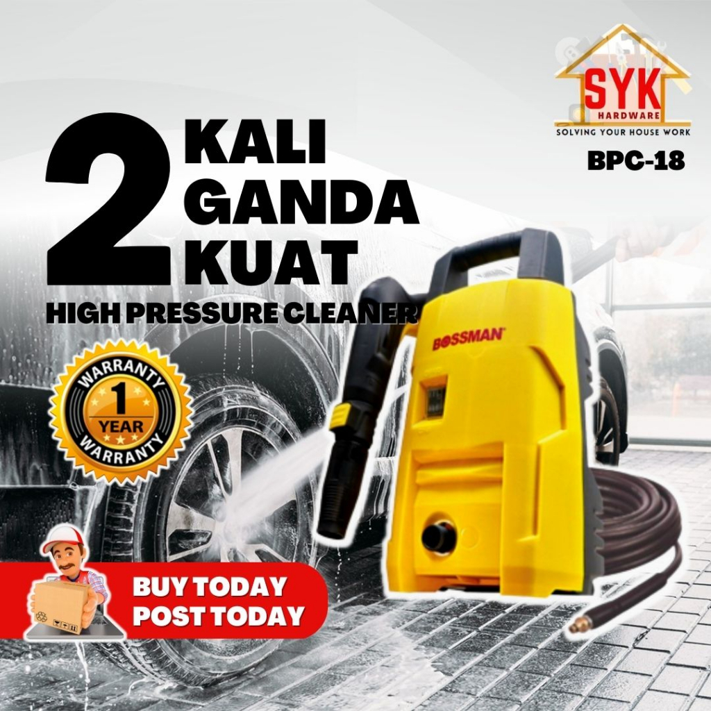 SYK Bossman BPC117 Machine High Pressure Cleaner Water Jet Sprayer ...