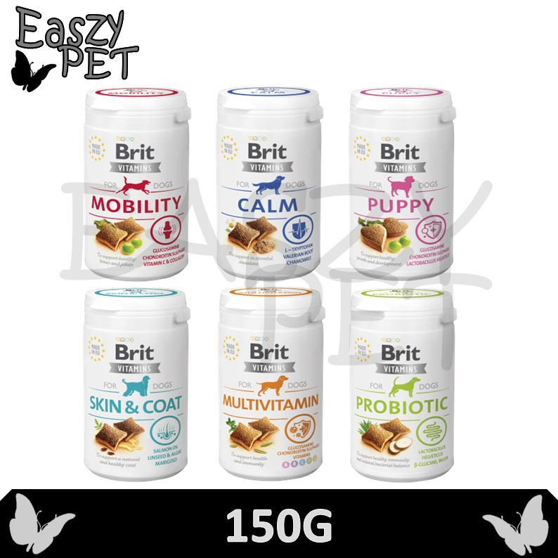Brit Vitamins 150G For Dog ( Mobility , Puppy , Skin Coat