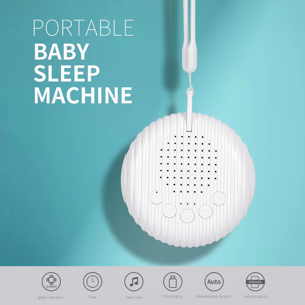 Portable Baby Sleep Machine White Noise Sound Machine 10 Soothing ...