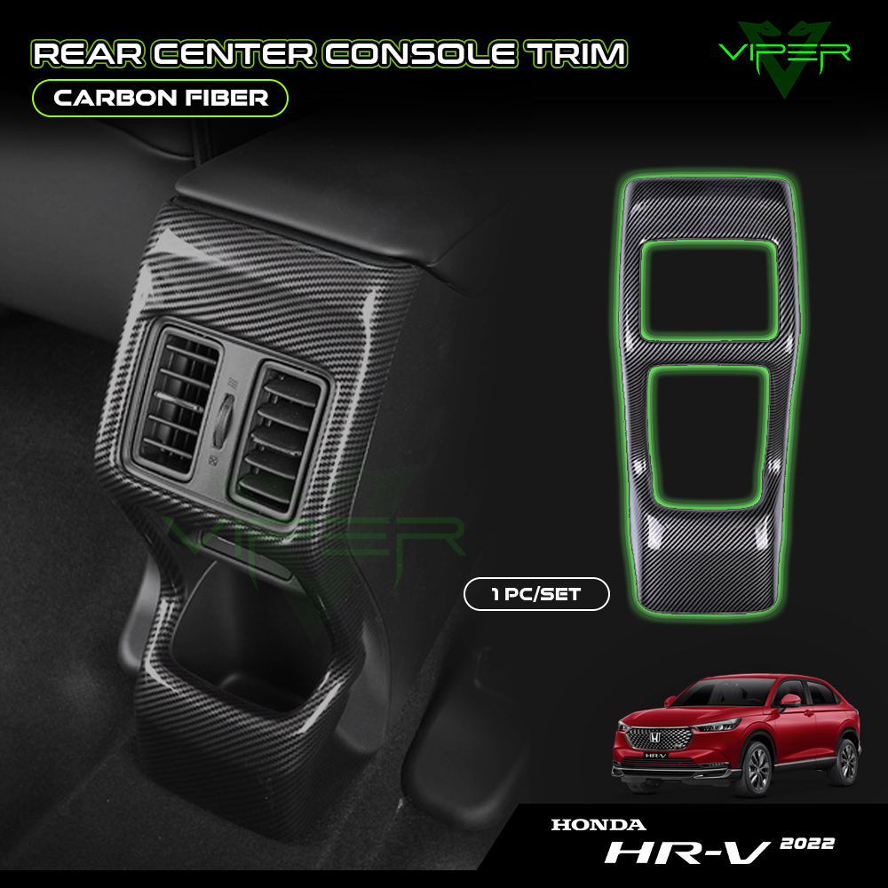Honda HRV 2022 2023 Carbon Fiber Rear Center Console Trim Cover