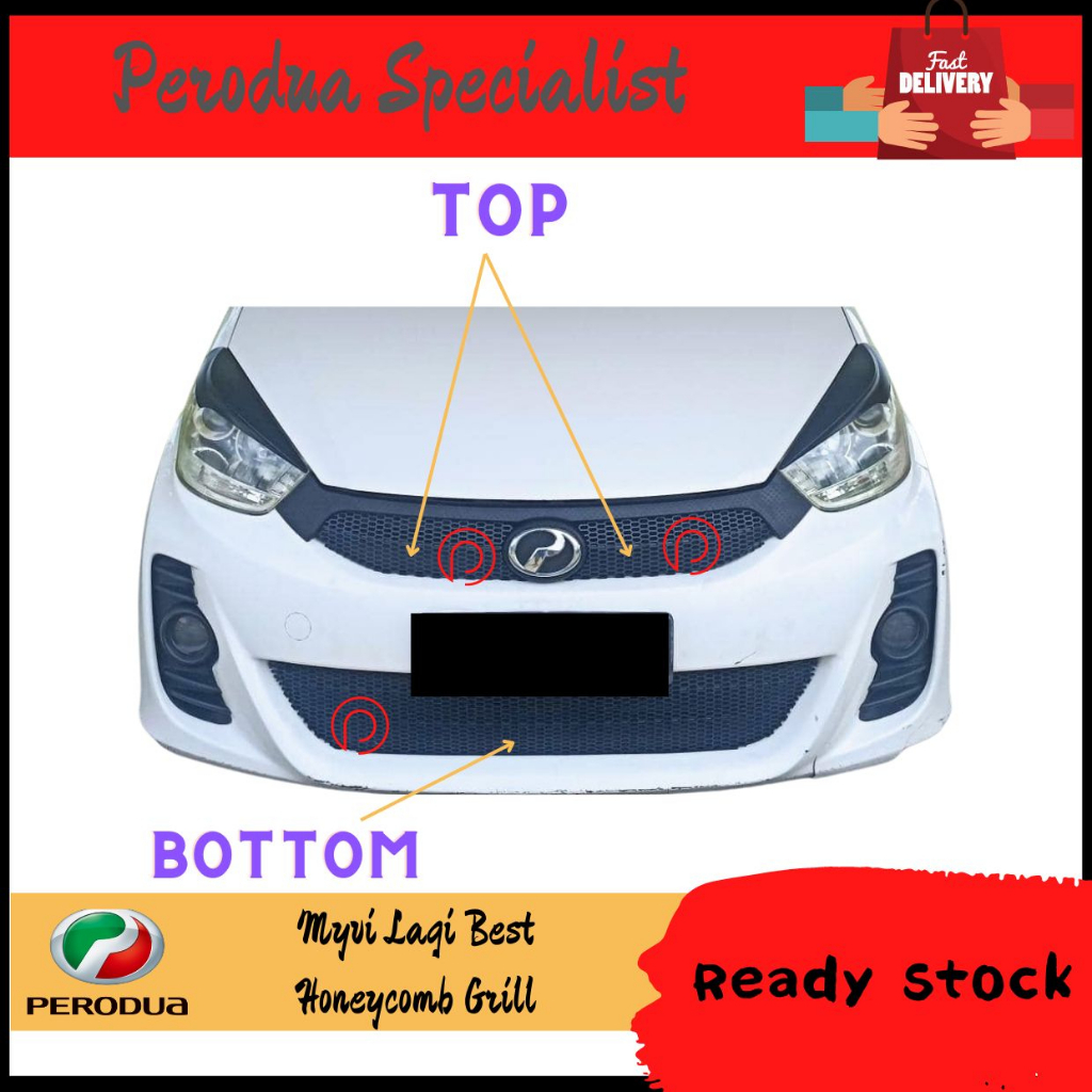 Perodua MYVI LAGI BEST Grill / Grill / Ready Cut