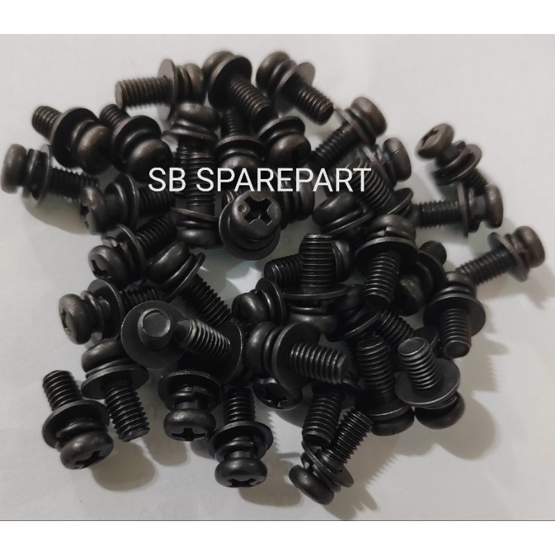SKRU BUNGA WASER TUTUP TANK RXZ SCREW PENUTUP TANGKI MINYAK SKRU HITAM ...