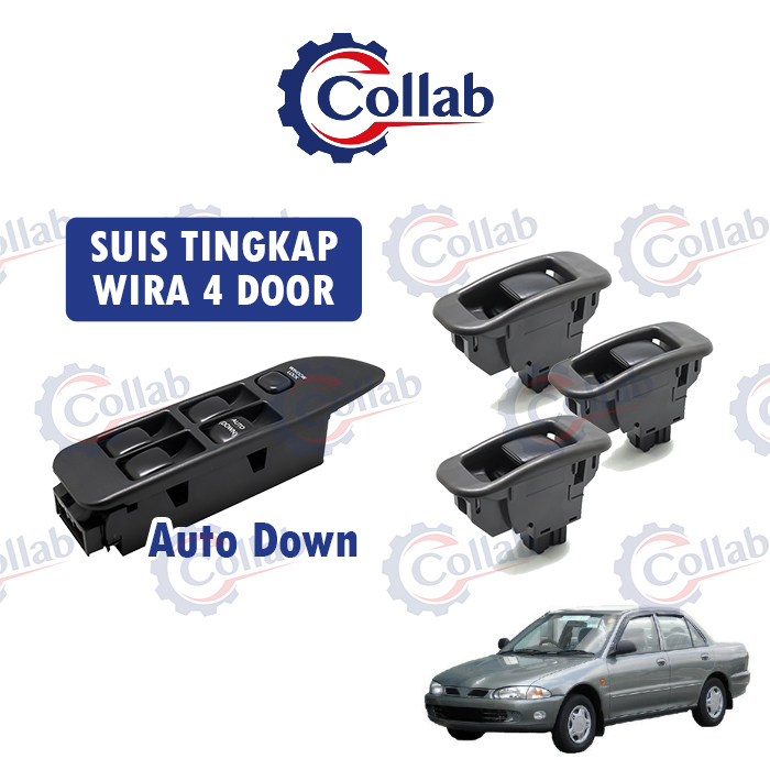 Collab proton wira main switch proton wira power window switch pawer