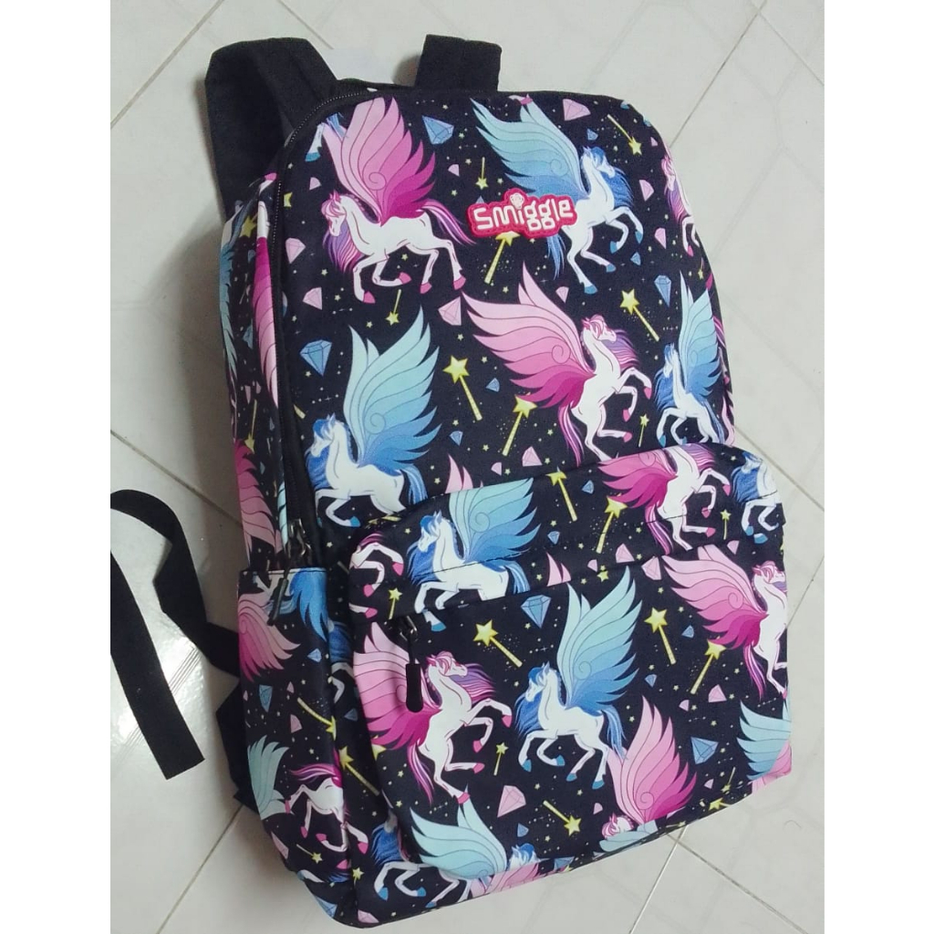 Beg Sekolah Smiggle Unicorn Bag School Smiggle Pony Unicorn Budak Girl School Bags