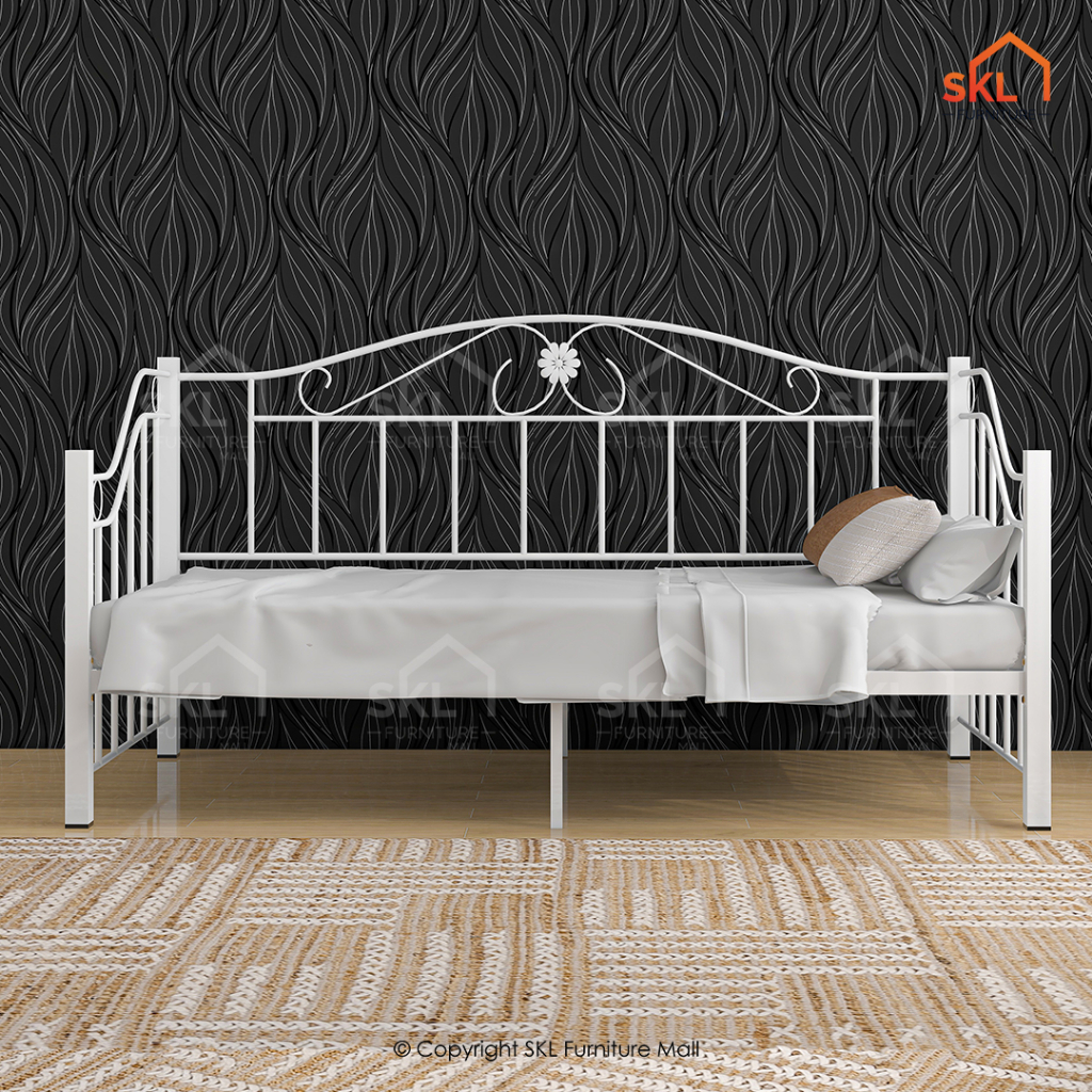 🔥READY STOCK🔥WHITE/BLACK Modern Design Lovely Daybed/ Katil Siang