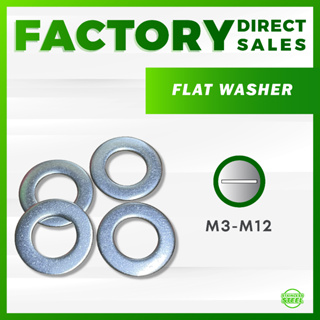 Washers,Flat Repair Washer, 1-100pcs 304 Stainless Steel Flat Washer Shim  Spacer Plain Metal Washers Rings, M1.6 M2 M2.5 M3 M4 M5 M6 M8 M10 M12 M16