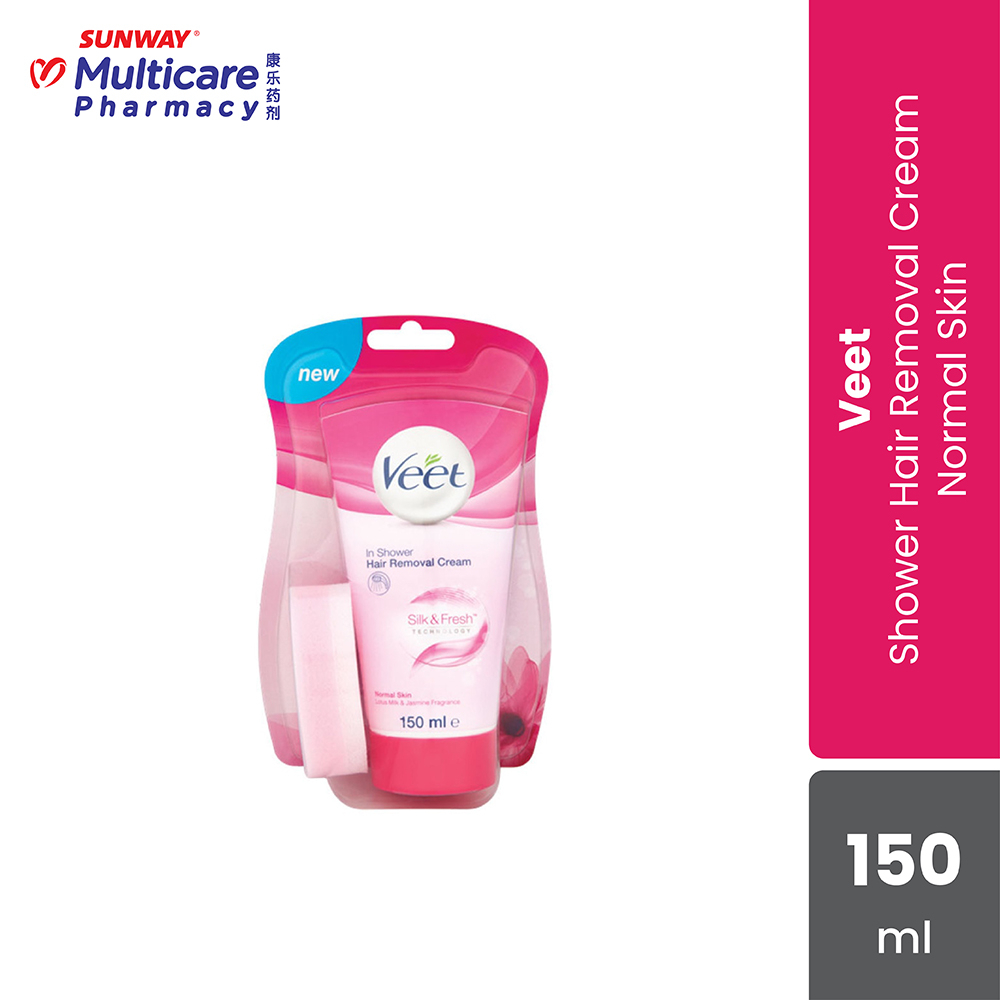 Veet InShower Hair Removal Cream Silk Extracts (150ml) Shopee Malaysia