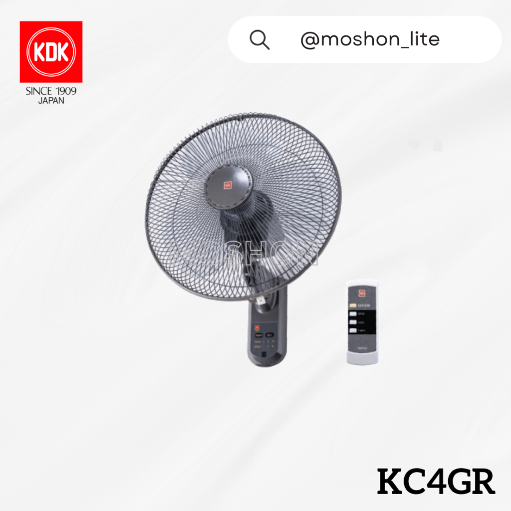 KDK KC4GR KC4GR 16" Remote Control Wall Fan / 16" Kipas Dinding