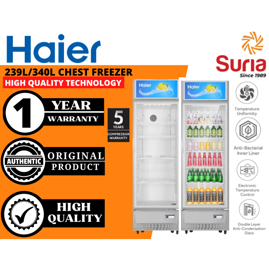 (Free Delivery Kedah,Penang & Perlis)Haier 239L/320L Showcase Display