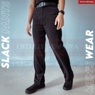 Seluar slack hitam slim sales fit