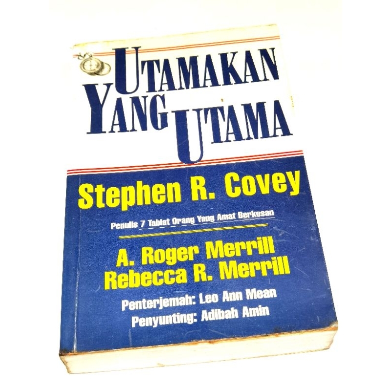 Utamakan yang utama first thing first book buku bahasa malaysia by