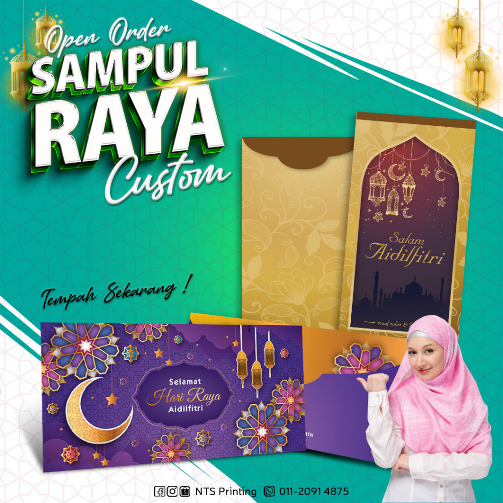 Free Design Sampul Duit Raya Custom Raya Aidilfitri Syarikat