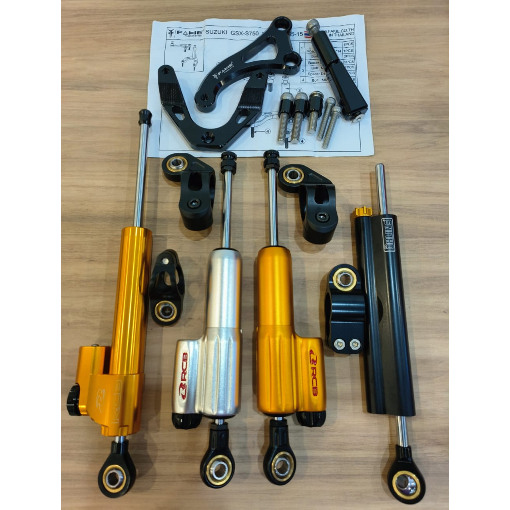 Ohlins Damper Suzuki GSX S750 GSXS750 Steering Stabilizer Ohlins Racing Boy Damper GSXS750 Set