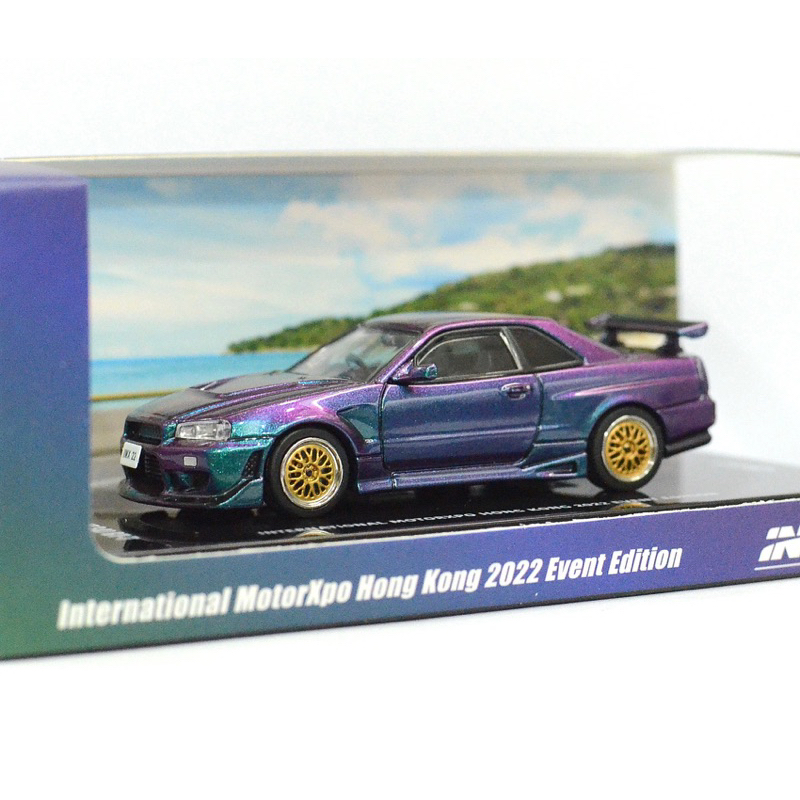 INNO MODELS INNO64 1/64 NISSAN SKYLINE R34 GT-T MAGIC PURPLE HKIMX22 ...