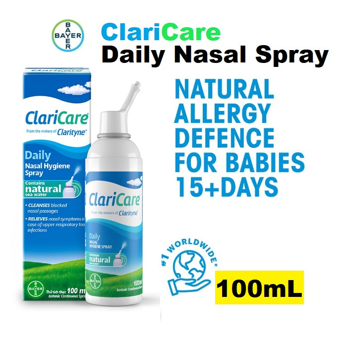 ClariCare Daily Nasal Hygiene Spray 100ml/Sterimar Alternative Normal ...