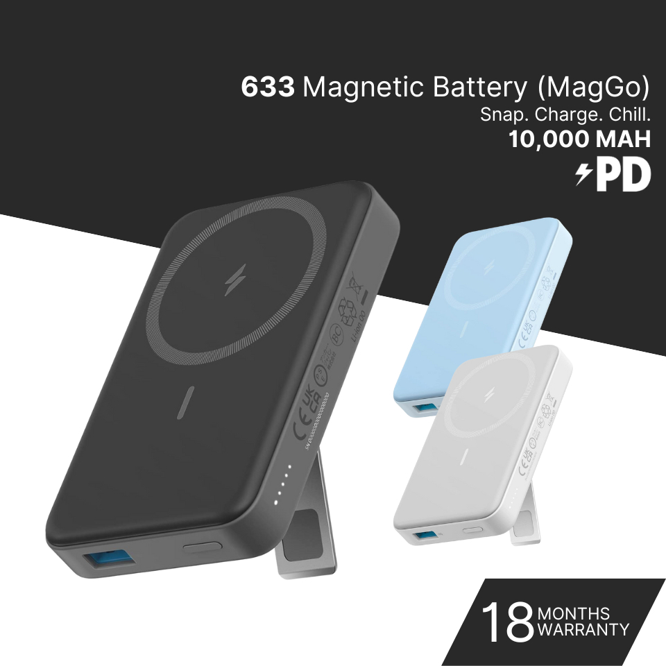 ✓ Anker 633 Magnetic Battery (MagGo), 10,000mAh Foldable Magnetic