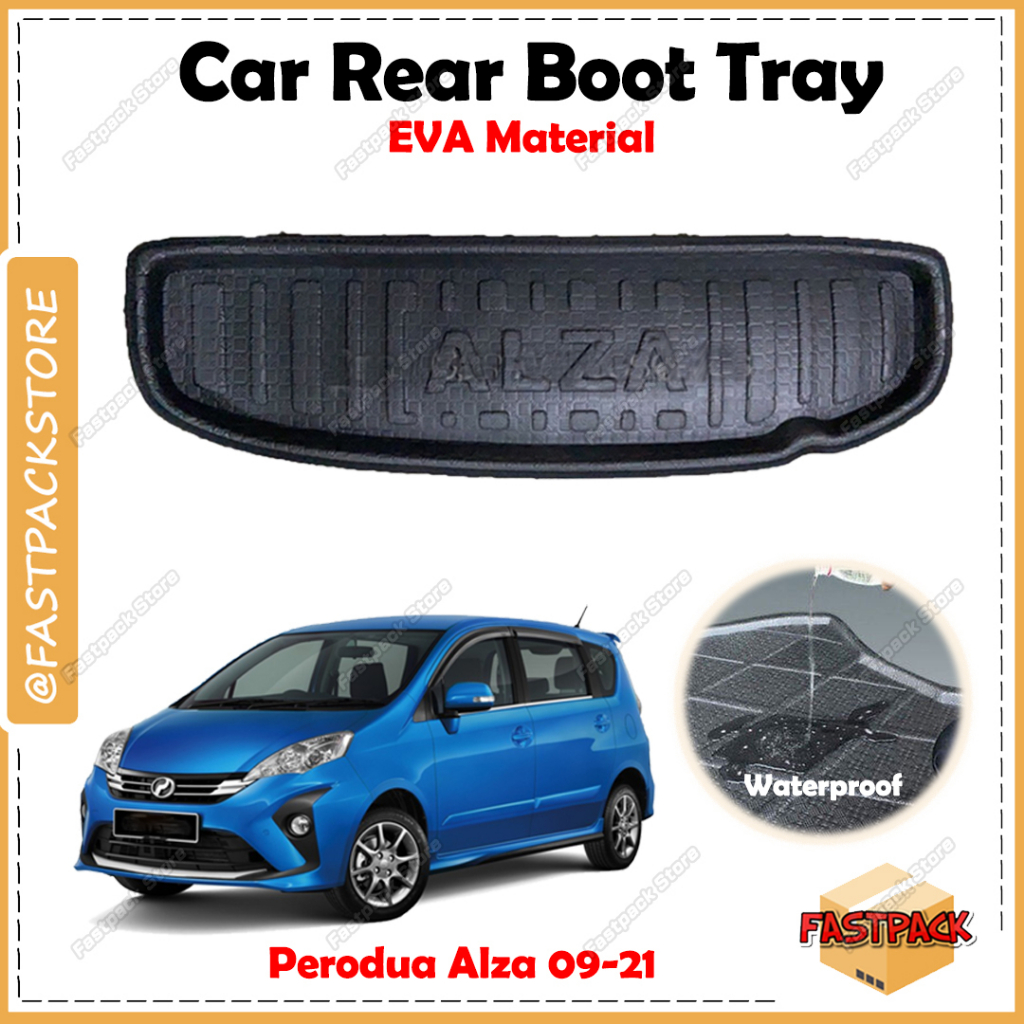 For Perodua Alza 09-21 EVA Copolymer EVA Boot Tray Luggage Cargo ...
