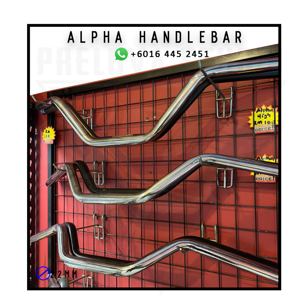 ( READY STOCK )Handlebar Alpha 22mm 7/8
