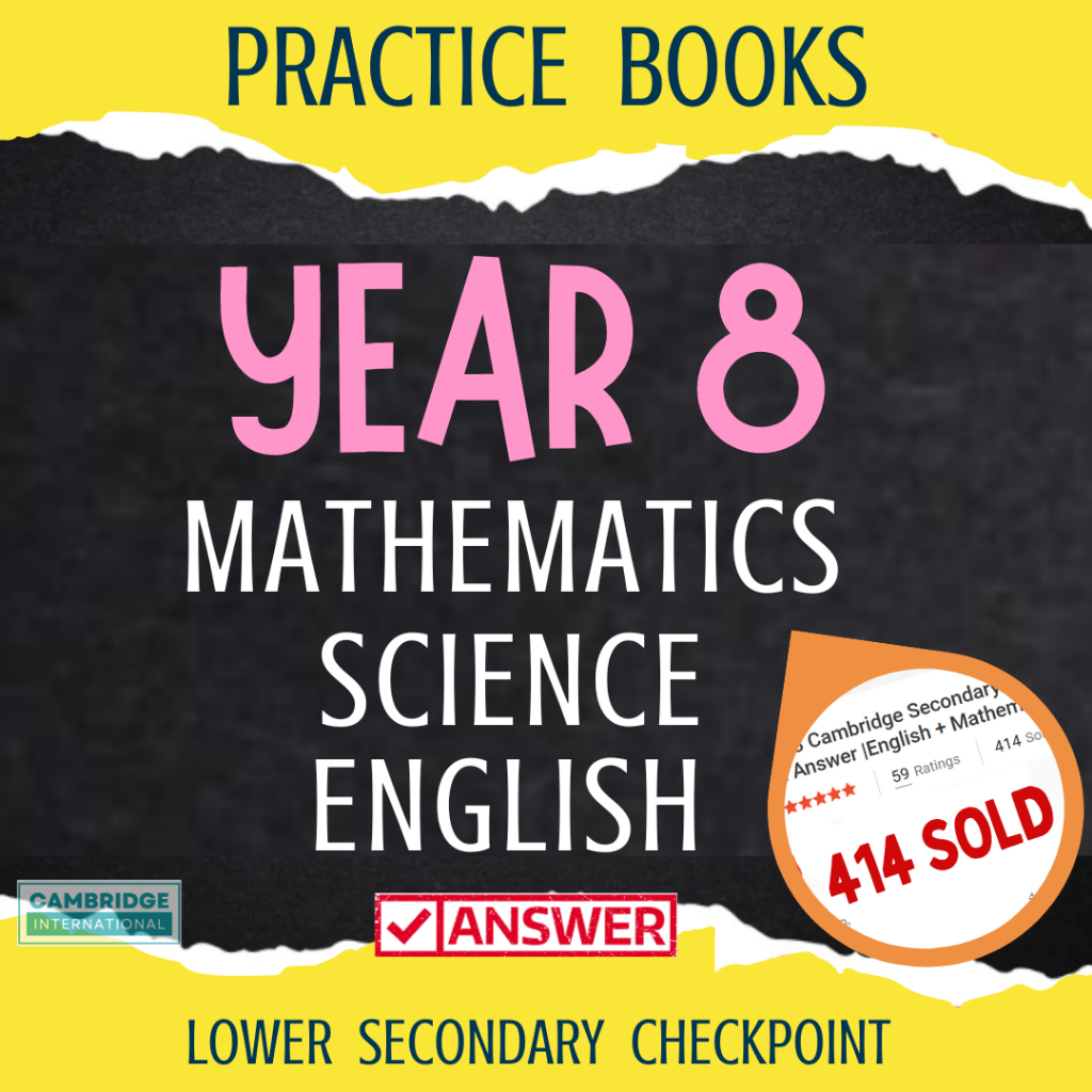 K3.6 Cambridge Secondary Checkpoint Practice Book With Answer | Year 8 ...